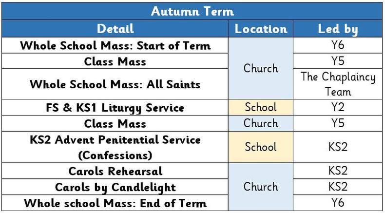 Mass-timetable-Autumn