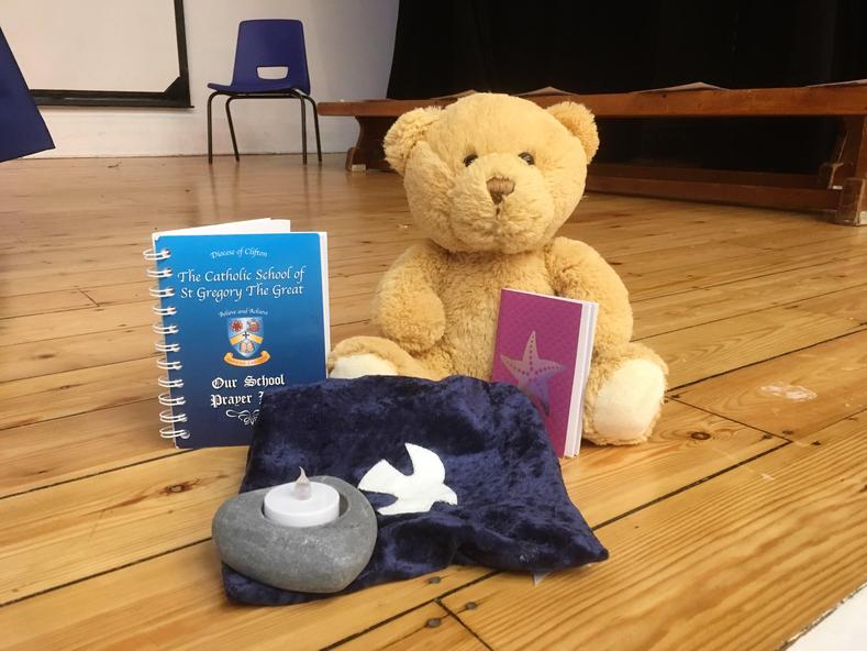 A Gregory Prayer Bear with his Bag