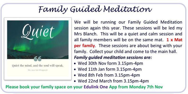 family meditation sessions