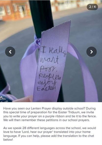 Lenten Prayer Ribbons